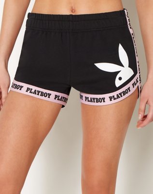 "Playboy Dolphin Shorts Black"