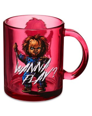 "Chucky Wanna Play Glass Coffee Mug - 17.5 oz."