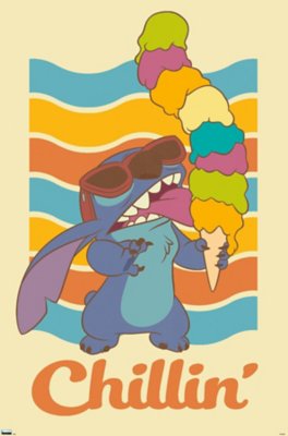 "Stitch Ice Cream Poster- Lilo & Stitch"