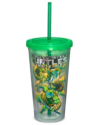 "Teenage Mutant Ninja Turtles Attack Pose Cup with Straw - 20 oz."