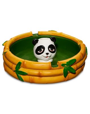 "Panda Bamboo Ashtray"