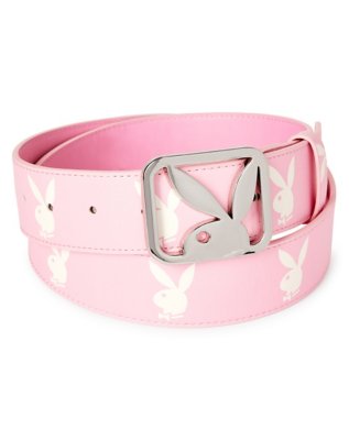 "Playboy Bunny Logo Belt Pink"