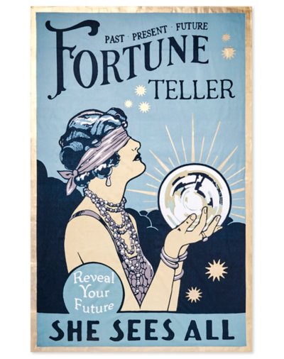 Vintage Fortune Teller Tapestry