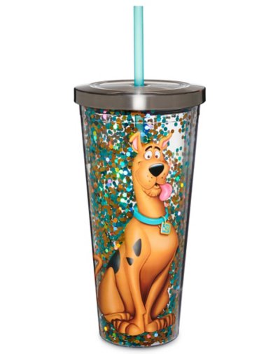 Scooby Doo Glitter Cup with Straw - 20 oz.