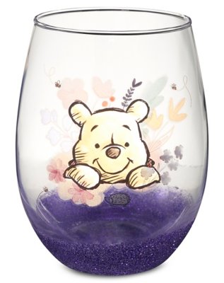 "Winnie the Pooh Glitter Stemless Glass - 20 oz."