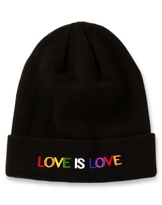 "Love is Love Cuff Beanie Hat"