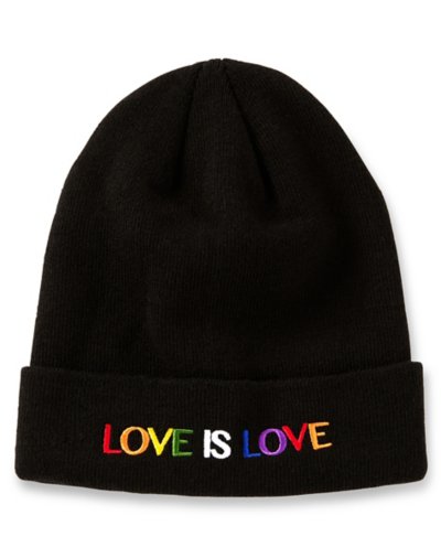 Love is Love Cuff Beanie Hat