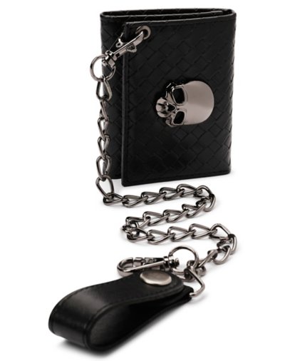 Black Skull Bifold Wallet