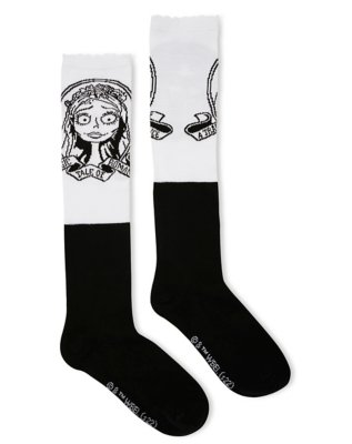 "Corpse Bride Knee High Socks"