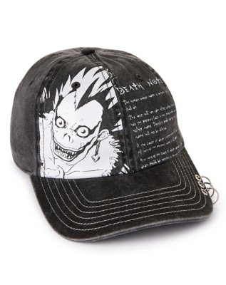 "Black Death Note Snapback Hat"