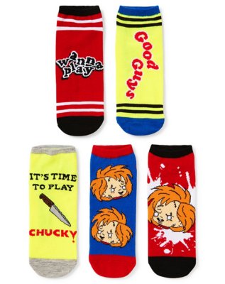 "Multi-Pack Chucky No Show Socks - 5 Pack"