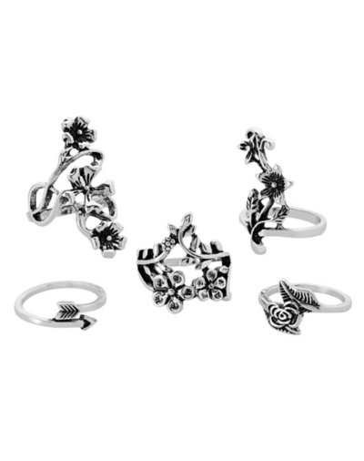 Multi-Pack Flower Rings - 5 Pack