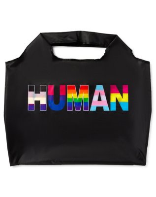 "Human Rainbow Pride Folding Tote Bag"