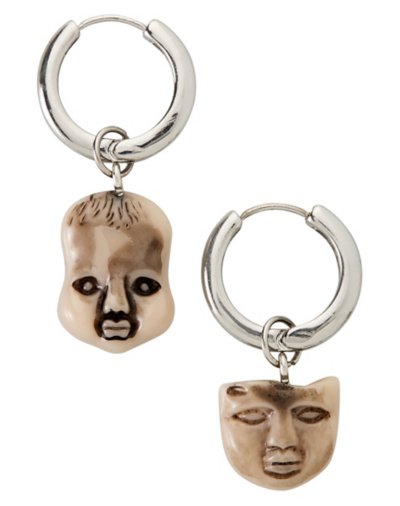 Zombie Baby Dangle Hoop Earrings