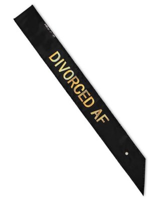 "Divorced AF Sash"