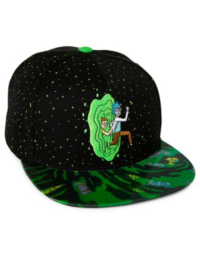 Galaxy Portal Snapback Hat - Rick and Morty