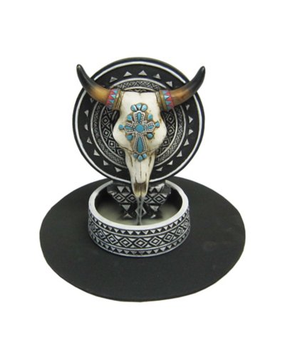 "Cow Skull Backflow Incense Burner"