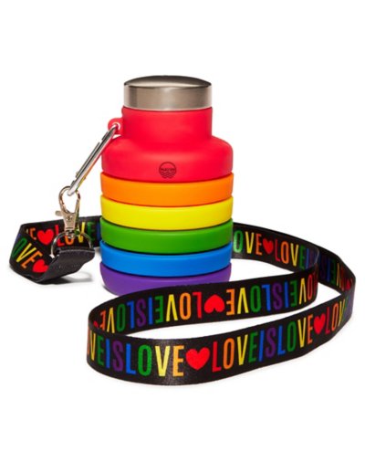 Rainbow Collapsible Water Bottle