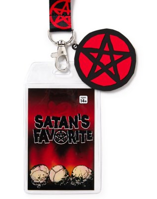 "Black and Red Satan's Favorite Lanyard"