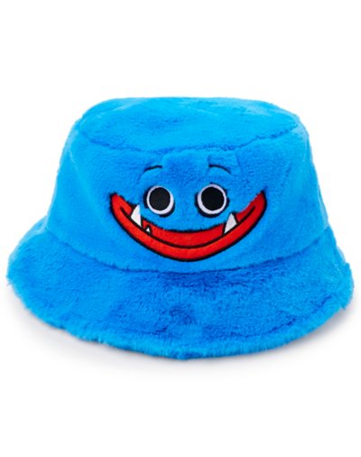 Blue Poppy Fuzzy Bucket Hat - Poppy Playtime