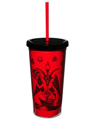 Baphomet Cup with Straw - 20 oz.