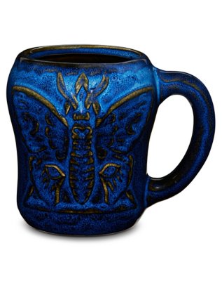 "Blue Death Moth Molded Mug - 18 oz."