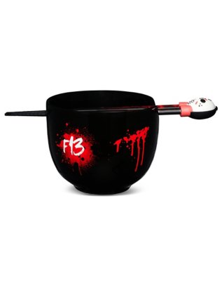 "Friday the 13th Ramen Bowl with Chopsticks"