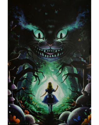 "Alice in Wonderland Blacklight Poster"