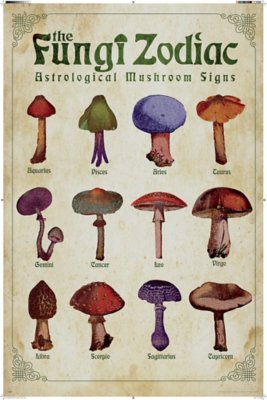 "The Fungi Zodiac Poster"