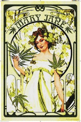 "Mary Jane Nouveau Poster"