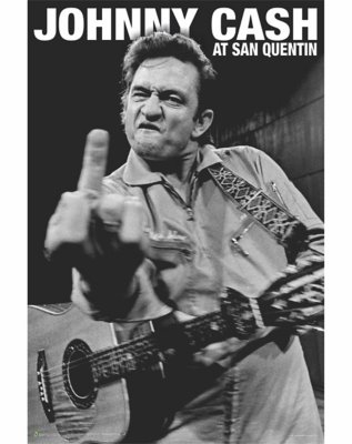 "Johnny Cash San Quentin Poster"