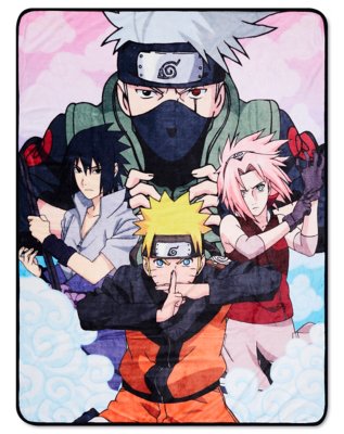 "Naruto Characters Fleece Blanket"