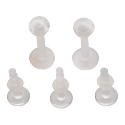 "Multi-Pack Acrylic Retainer 5 Pack - 14 Gauge"