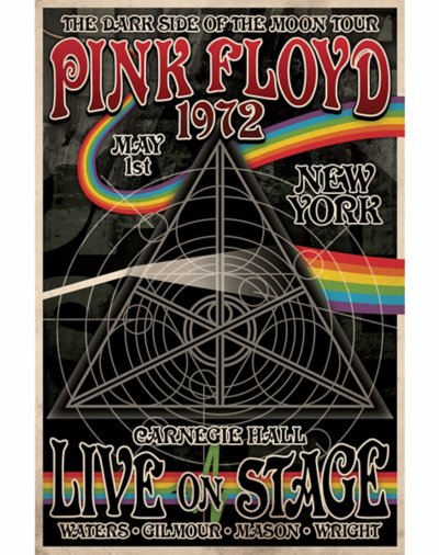 Dark Side of the Moon Tour Poster - Pink Floyd