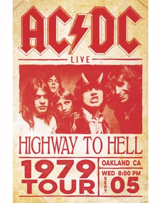 "ACDC Highway to Hell Tour Poster"