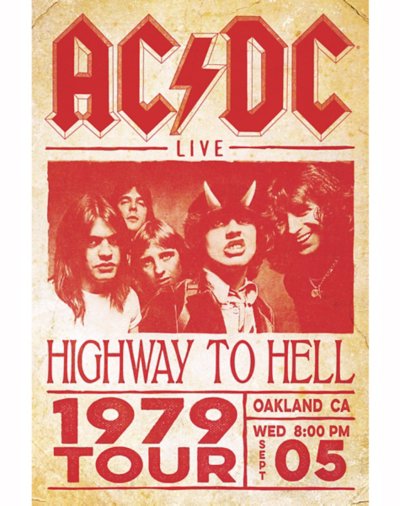 "ACDC Highway to Hell Tour Poster"