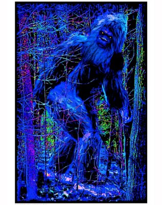 "Bigfoot Black Light Poster"