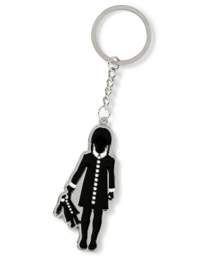 Addams Family Wednesday Silhouette Keychain - The Addams Family