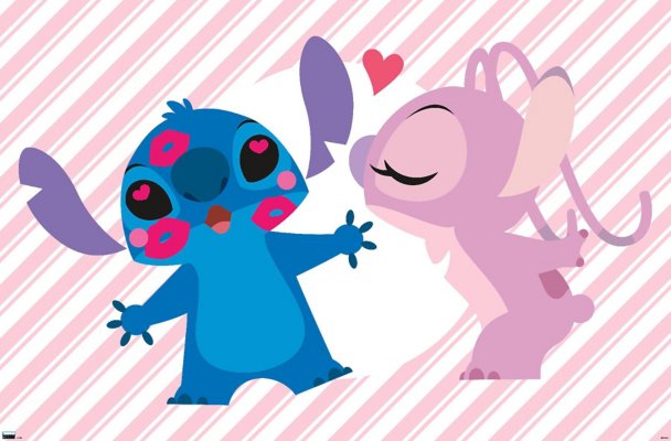 "Stitch and Angel Poster - Lilo & Stitch"