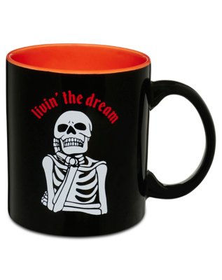 "Livin' the Dream Skeleton Mug - 20 oz."