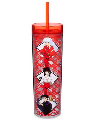 "Red Inuyasha Cup with Straw 20 oz. - Inuyasha"