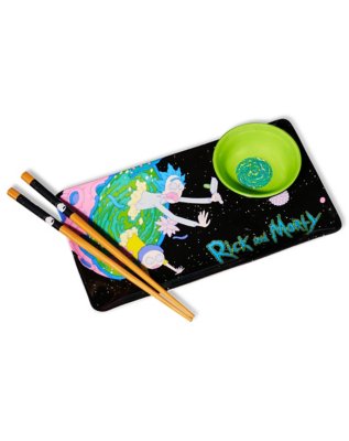 "Rick and Morty Bowl Chopstick and Tray Set - Rick and Morty"