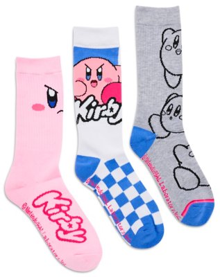 "Multi-Pack Kirby Crew Socks 3 Pack"