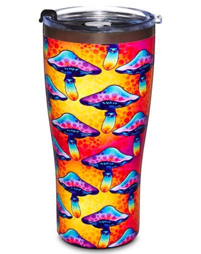 "Groovy Mushroom Travel Tumbler - 30 oz."