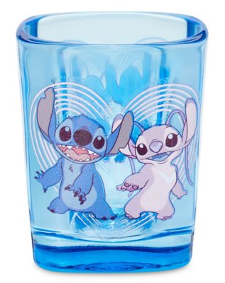 "Stitch and Angel Square Mini Glass - Lilo & Stitch"
