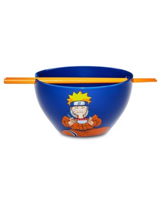 "Blue Naruto Bowl with Chopsticks - Naruto"