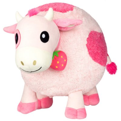 "Mini Strawberry Cow Plush Toy - Squishable"