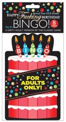 "Adult Birthday Bingo Game"