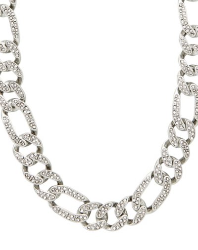 CZ Bling Figaro Chain Necklace