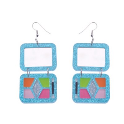 &#039;90s Makeup Palette Dangle Earrings